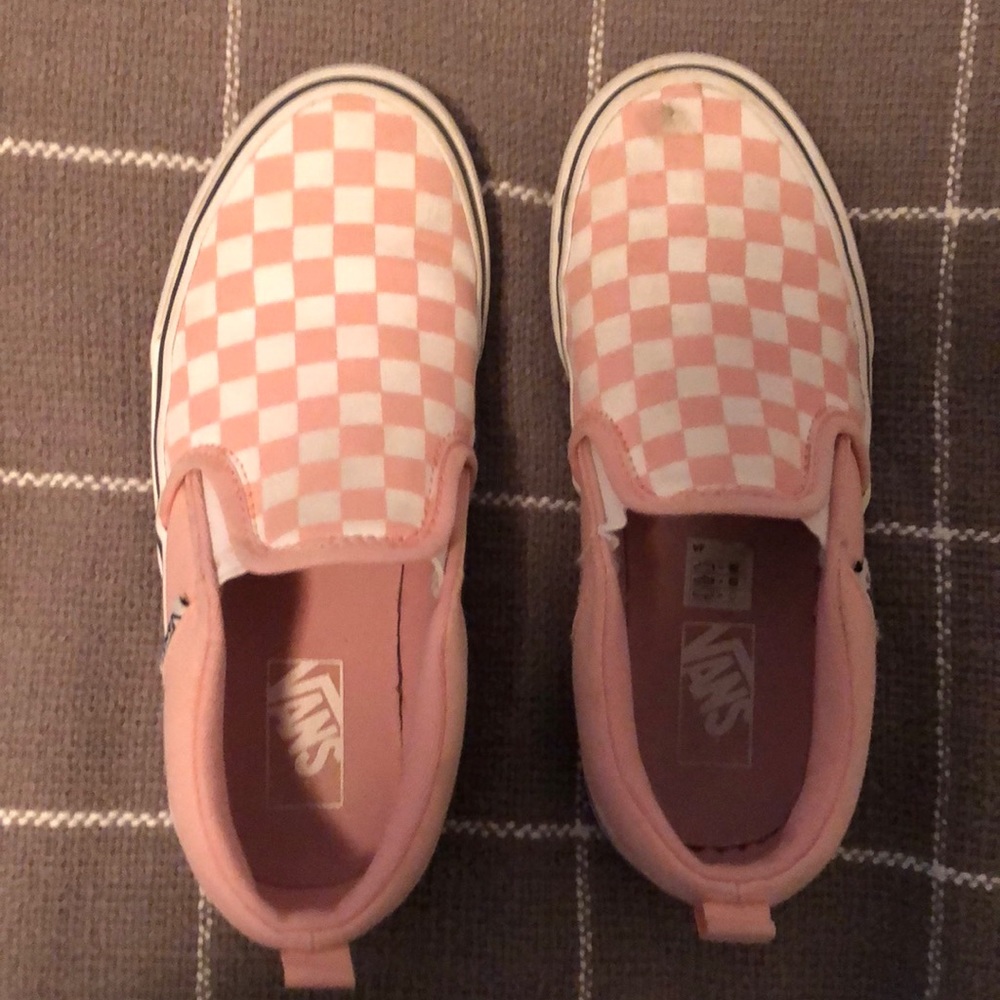 Pink Checkered Vans